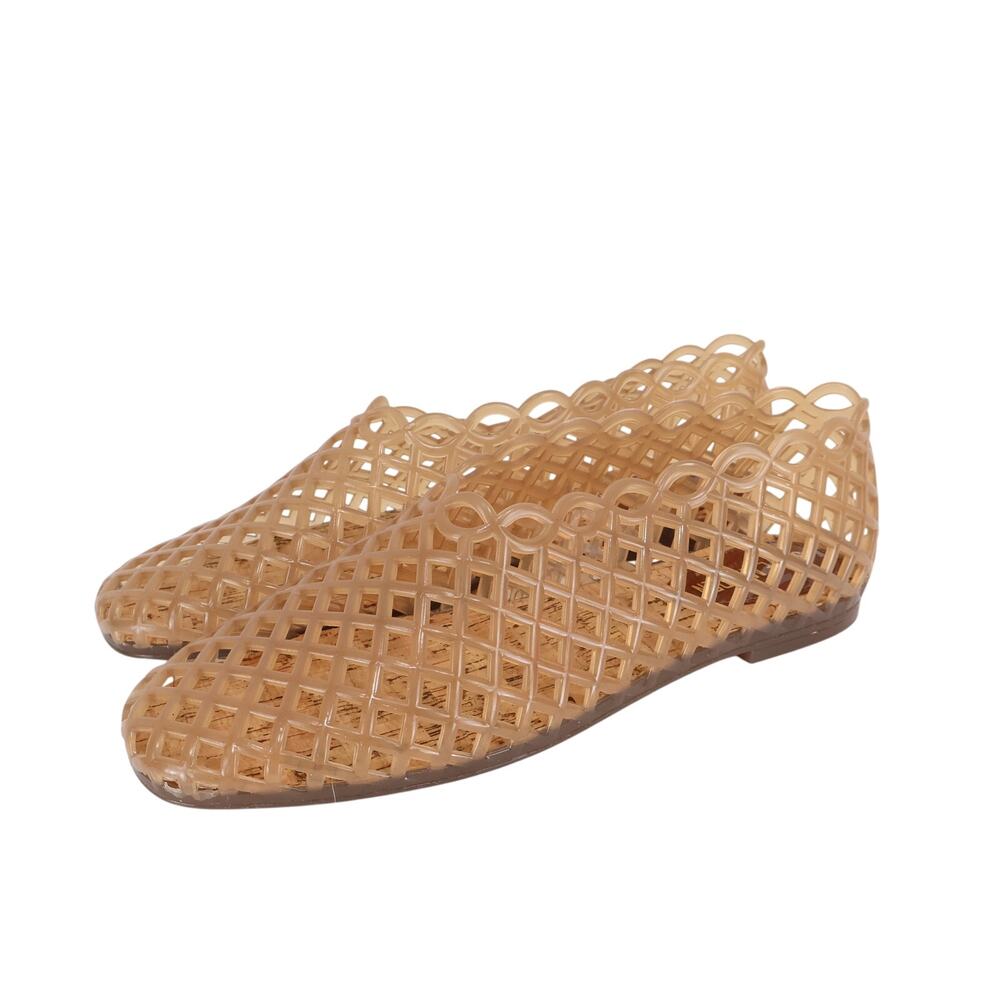 Steve Madden Grove Tan Jelly Flat Size 9.5